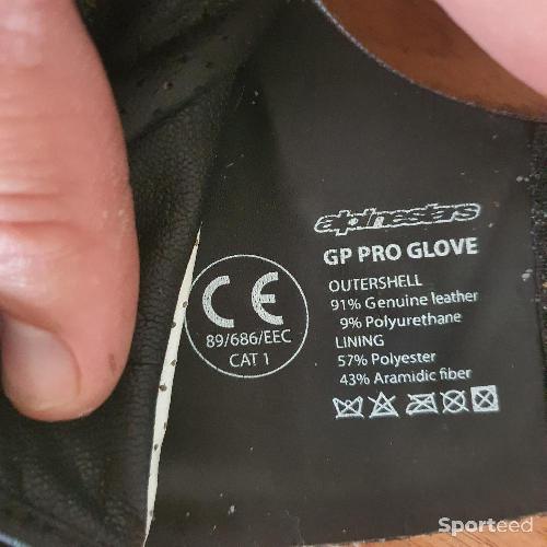 Moto route - Gants moto alpinestars gp pro glove taille L - photo 6