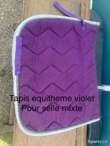 Equitation - Tapis equitheme cheval mixte violet  - photo 4