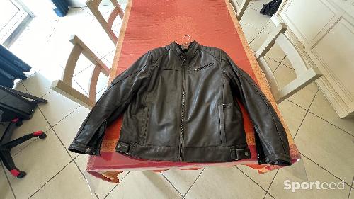 Moto route - Blouson moto cuir Bering marron Marron 3XL - photo 5