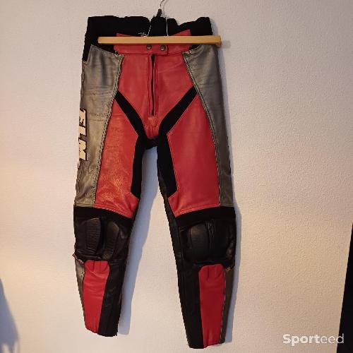 Moto route - Ensemble pantalon et blouson cuir moto femme - photo 6