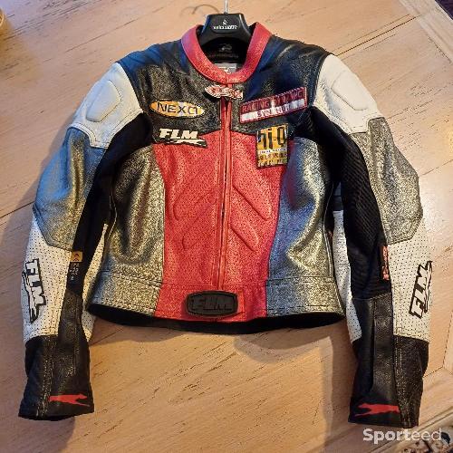 Moto route - Ensemble pantalon et blouson cuir moto femme - photo 6