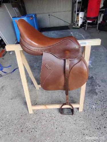 Equitation - Selle en cuir Henry de rivel  - photo 4