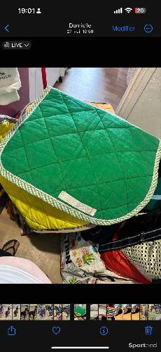 Tapis de cheval vert 