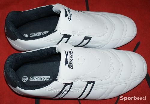 Tennis - Chaussures Slazenger Warrior blanches à enfiler - Taille 44 - photo 6