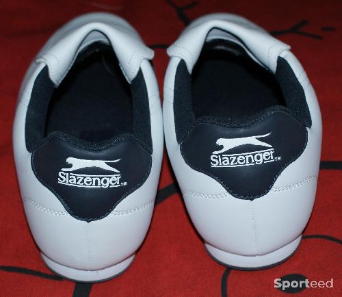 Tennis - Chaussures Slazenger Warrior blanches à enfiler - Taille 44 - photo 6