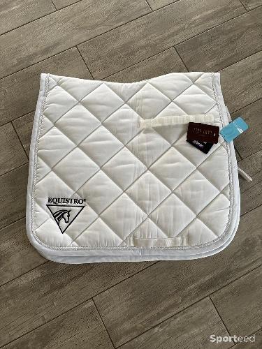 Equitation - Tapis de selle cheval dressage  Lami Cell blanc neuf  - photo 5