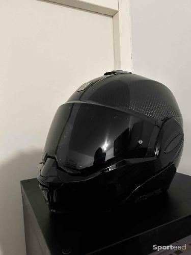 Moto route - Casque Modulable Scorpion Exo-Tech Evo Carbon Solid - photo 6