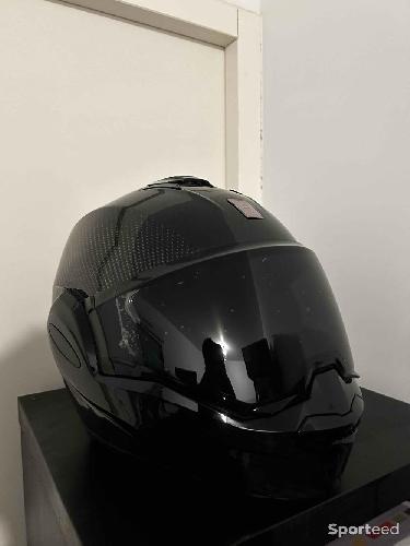 Moto route - Casque Modulable Scorpion Exo-Tech Evo Carbon Solid - photo 6