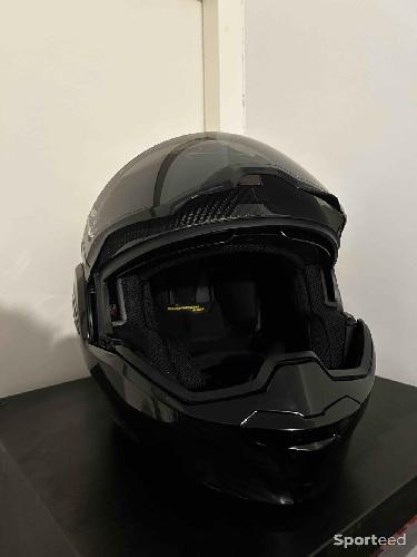 Moto route - Casque Modulable Scorpion Exo-Tech Evo Carbon Solid - photo 6