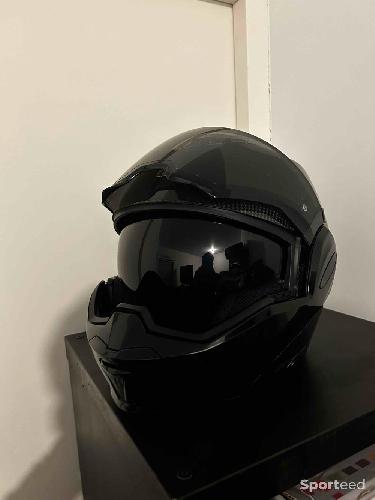 Moto route - Casque Modulable Scorpion Exo-Tech Evo Carbon Solid - photo 6