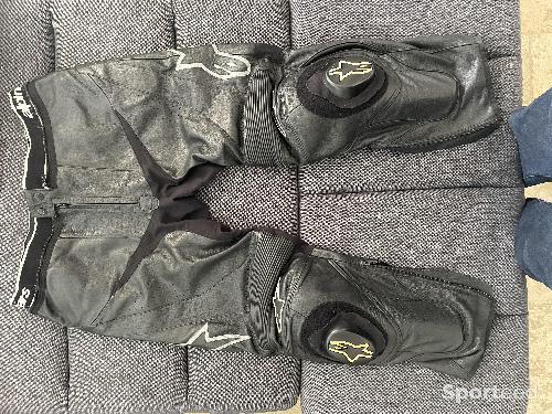 Moto route - Alpinestars blouson + pantalon moto cuir - photo 6