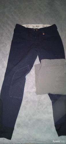 Pantalon time rider taille 40 gris ou bleu