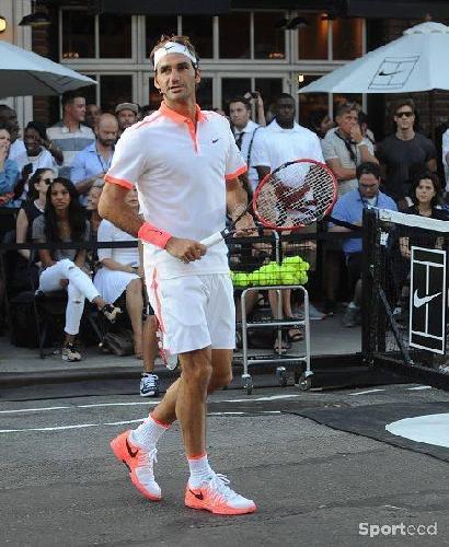 Tennis - Chaussettes Federer : US Open 2015 day session - photo 5