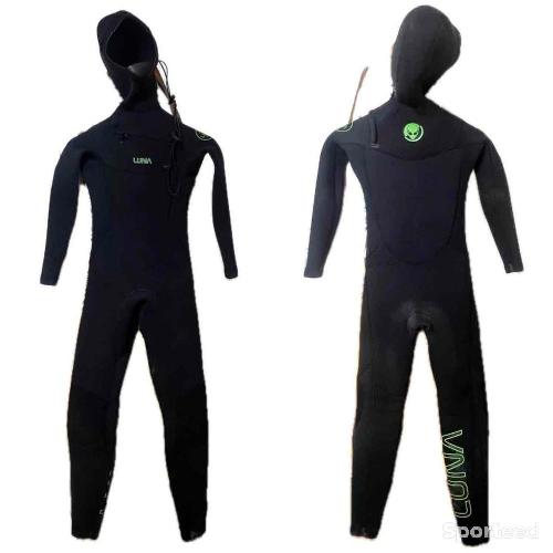 Kitesurf - Combi Yamamoto LUNASURF neuve 4/4mm (6mm sur torse) unisex 12ans  - photo 6