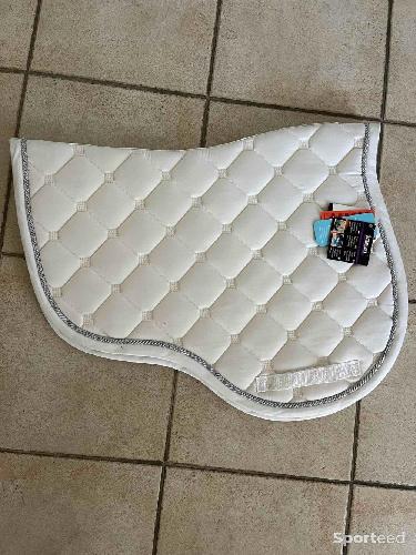 Equitation - Tapis de selle blanc taille FULL  - photo 6