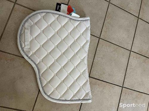 Equitation - Tapis de selle blanc taille FULL  - photo 6