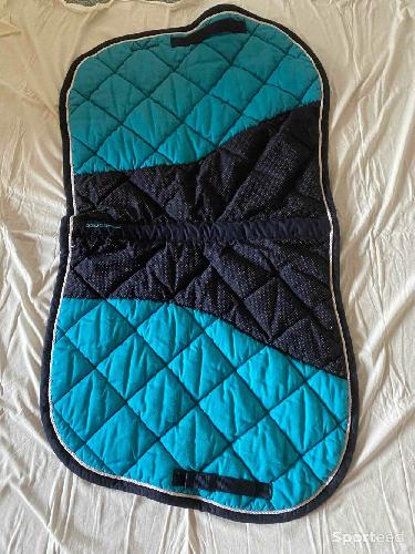 Equitation - Tapis de selle Fouganza turquoise - photo 4