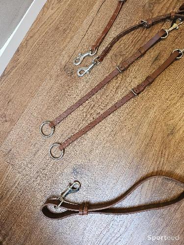 Equitation - Collier de chasse en cuir eric thomas  - photo 5