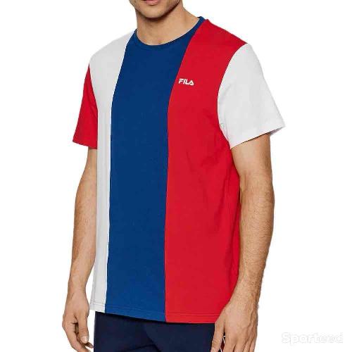 T-shirt Fila Homme Bleu/Blanc/rouge