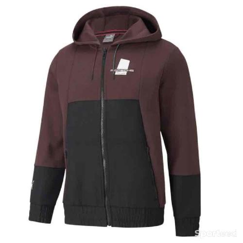 Sportswear - Veste Puma Porsche Bordeaux/Noir Homme - photo 3