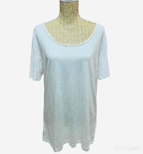 T-shirt blanc uni femme