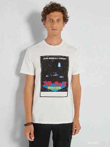 Skateboard / Longboard - T-shirt Star-Wars Blanc - photo 4