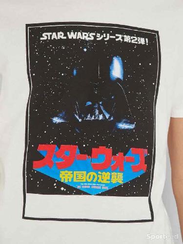 Skateboard / Longboard - T-shirt Star-Wars Blanc - photo 4