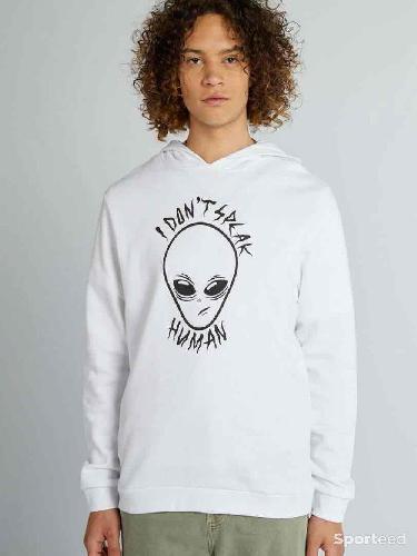 Sportswear - Sweat - Blanc Extraterrestre Gris Ovni Homme - photo 6