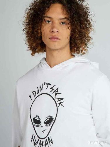 Sportswear - Sweat - Blanc Extraterrestre Gris Ovni Homme - photo 6