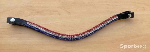 Equitation - Frontal strass equitrends 🔵⚪️🔴 (neuf) - photo 6