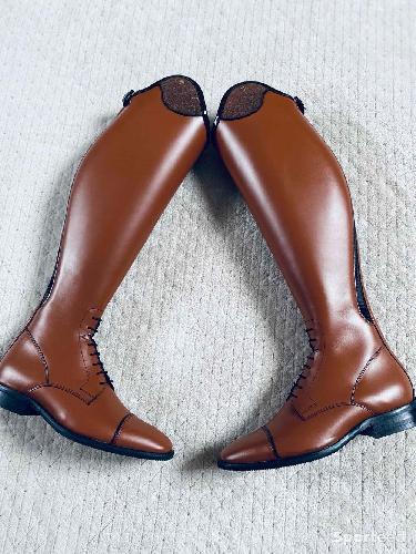 Equitation - Bottes d’équitation Pétrie cognac taille 40 mollet M - photo 5