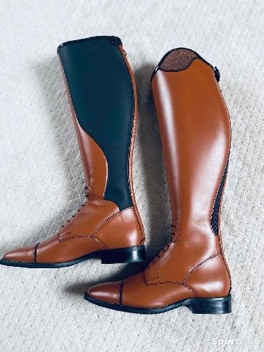 Equitation - Bottes d’équitation Pétrie cognac taille 40 mollet M - photo 5