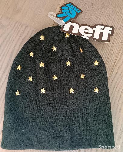 Ski alpin - Bonnet Neff Gold Star Beanie Noir TU - Neuf avec étiquette - photo 3