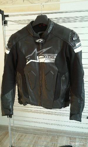 Moto route - Blouson moto cuir ALPINESTARS FUJI AIRFLOW - photo 6