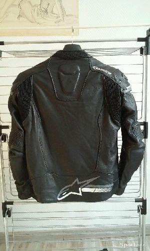 Moto route - Blouson moto cuir ALPINESTARS FUJI AIRFLOW - photo 6