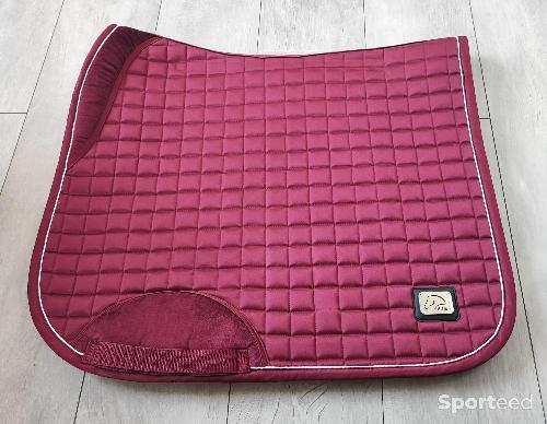 Equitation - Tapis de selle HKM Bordeau  - photo 4