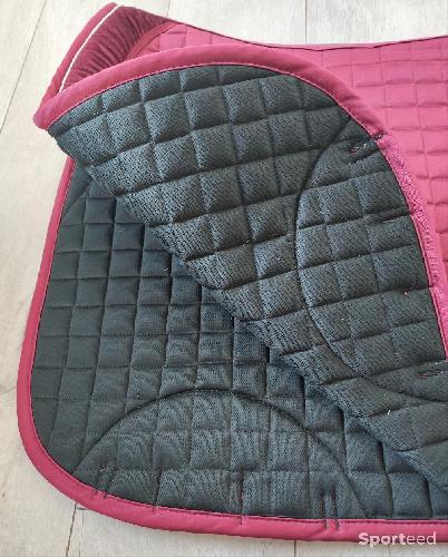 Equitation - Tapis de selle HKM Bordeau  - photo 4