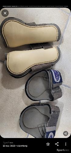 Ensemble de 4 guêtres beige taille cob