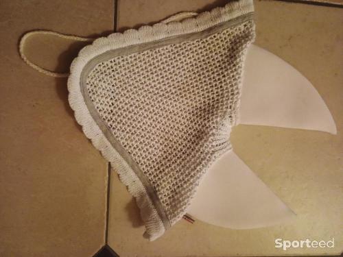 Bonnet concours cheval blanc coton 
