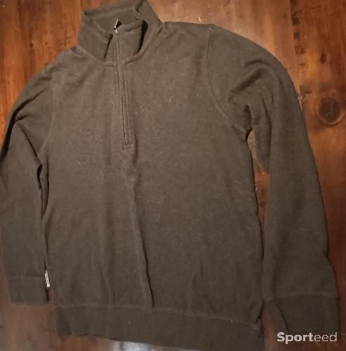 Pull 1/4 de zip de Mountainwearhouse, taille M, couleur marron