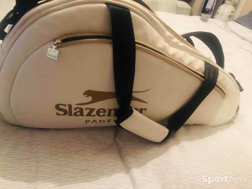 Padel - Sac Padel Slazenger bon état, blanc et or  - photo 6