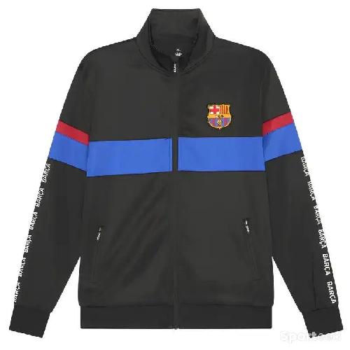 Football - Survêtement FC Barcelone Enfant 2024/2025 - Officiel - Noir Bleu Rouge - photo 5