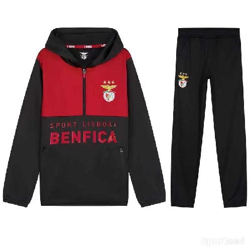 Football - Survêtement Benfica Lisbonne Enfant/Junior Officiel - 2024 - Noir Rouge - photo 4