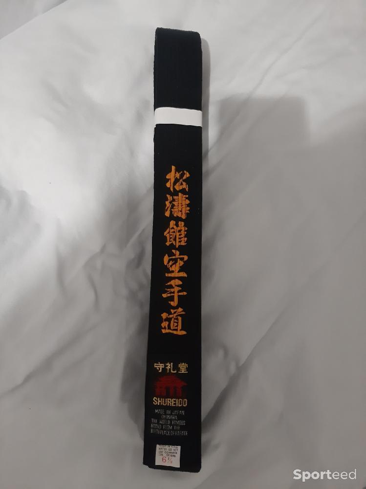 Aikido - Ceinture noire shureido karaté cotton - photo 4