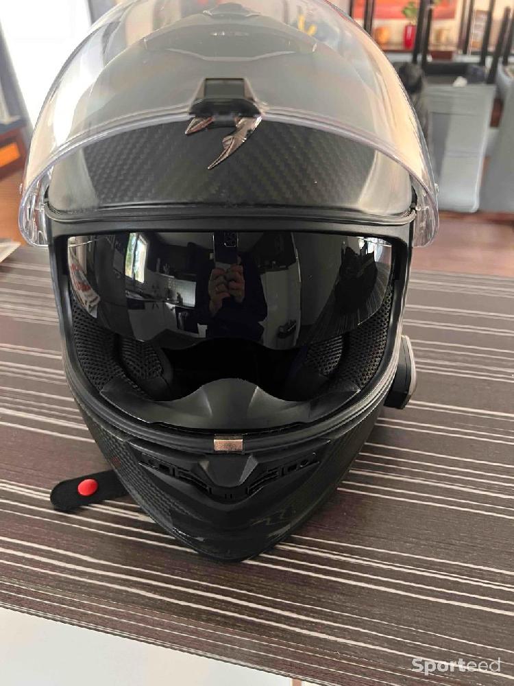 Moto route -  casque SCORPION Exo 1400 Air Carbon Noir Mat - photo 1