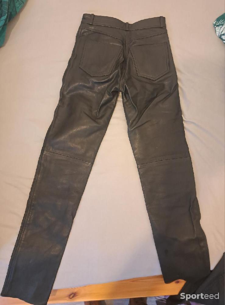 Moto route - Pantalon moto cuir femme - photo 3