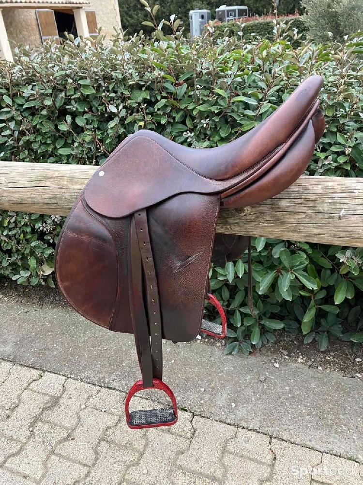 Equitation - Selle mixte Childeric marron 18 pouces  - photo 3