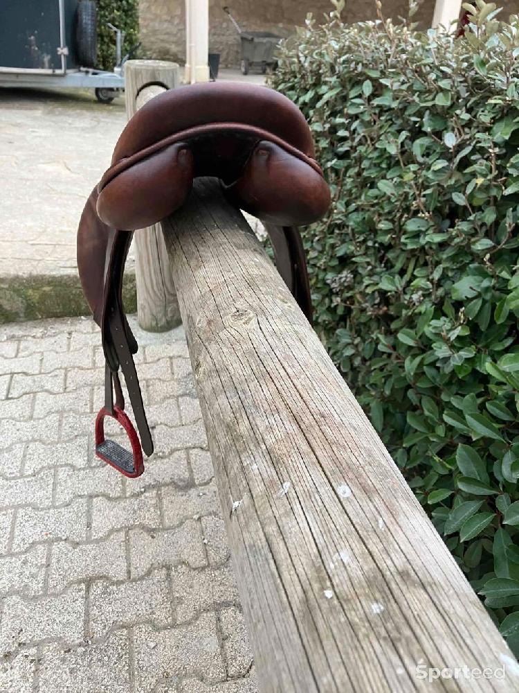 Equitation - Selle mixte Childeric marron 18 pouces  - photo 4