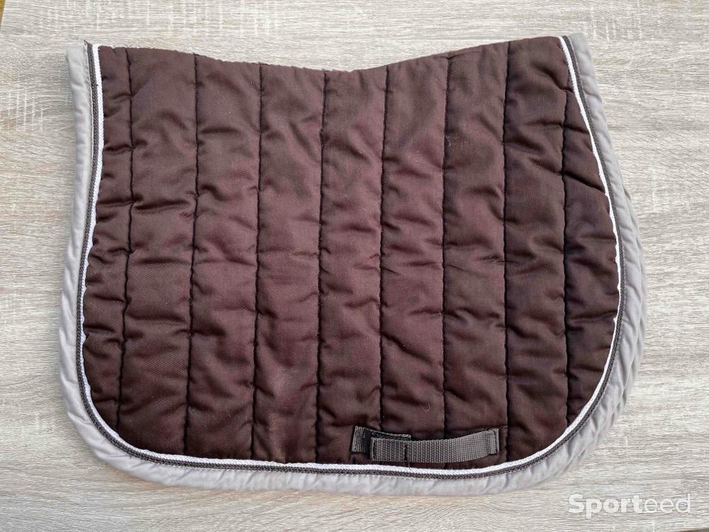 Equitation - Tapis de selle marron fouganza cheval - photo 2