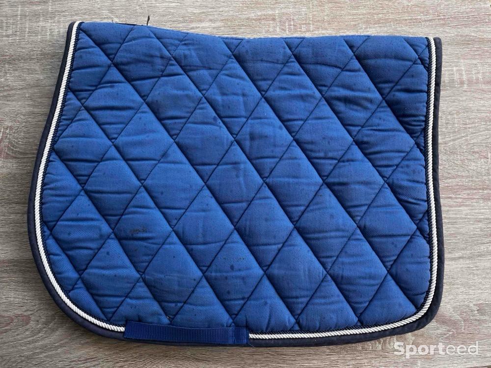 Equitation - Tapis de selle bleu CSO Time rider - photo 2